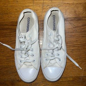 Low all white Converse